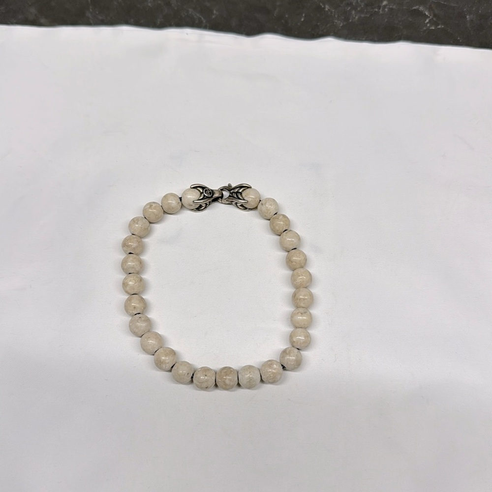 Men's David German beaded bracelet in size large
